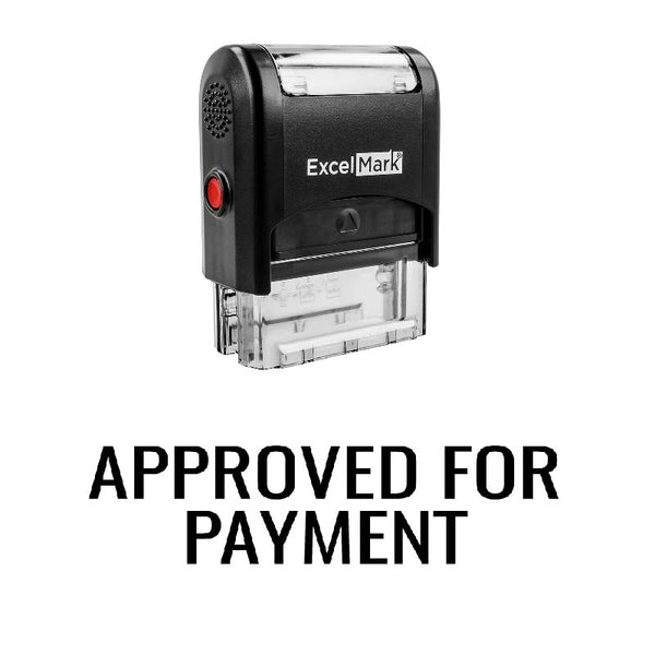 Arial APPROVED FOR PAYMENT Stamp