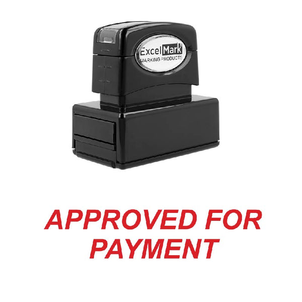 Italic APPROVED FOR PAYMENT Stamp