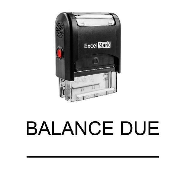 Line BALANCE DUE Stamp