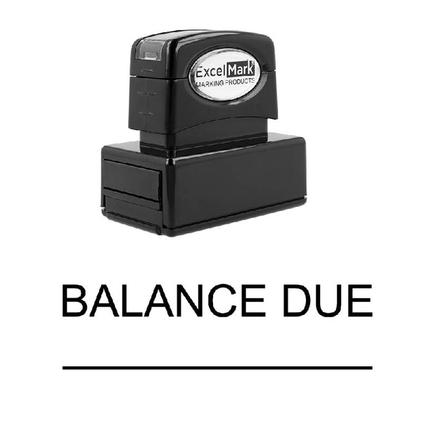 Line BALANCE DUE Stamp