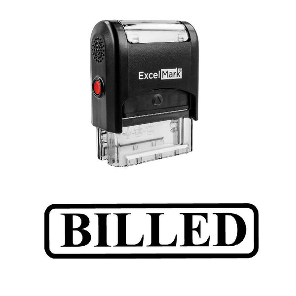 Rounded Box BILLED Stamp