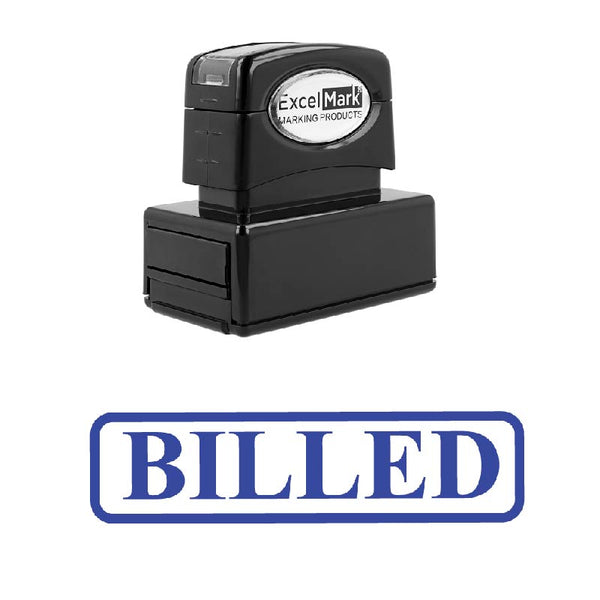 Rounded Box BILLED Stamp
