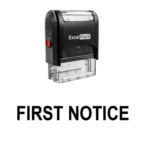 FIRST NOTICE Stamp