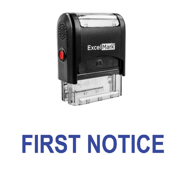 FIRST NOTICE Stamp