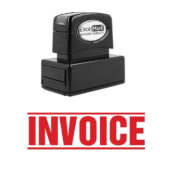 Double Line INVOICE Stamp