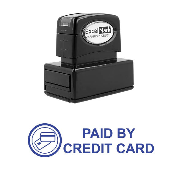 PAID BY CREDIT CARD Stamp