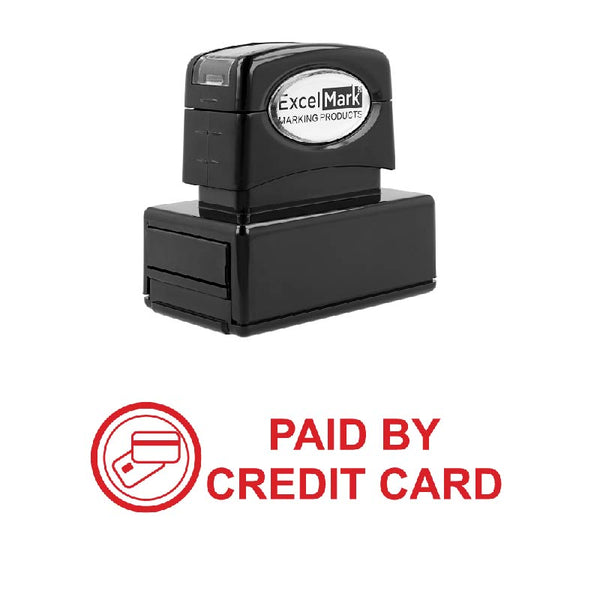 PAID BY CREDIT CARD Stamp