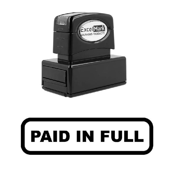 Box PAID IN FULL Stamp