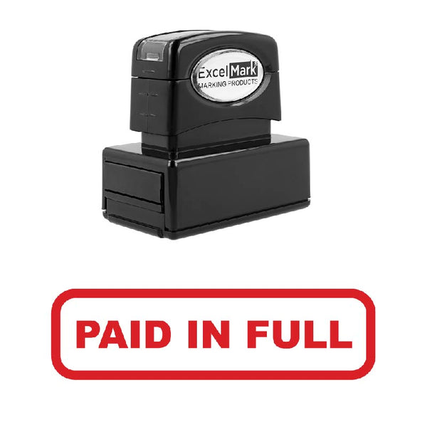 Box PAID IN FULL Stamp