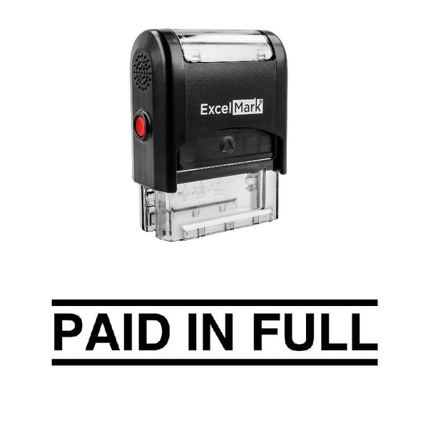 Double Line PAID IN FULL Stamp