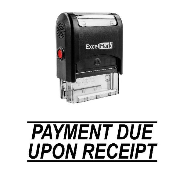 Italic PAYMENT DUE Stamp