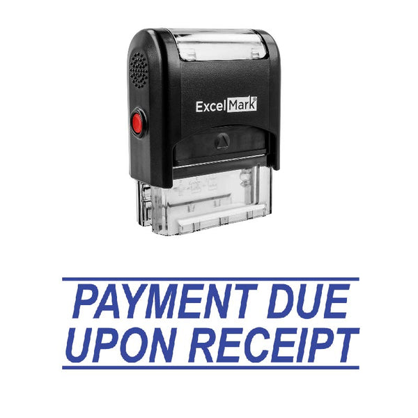 Italic PAYMENT DUE Stamp