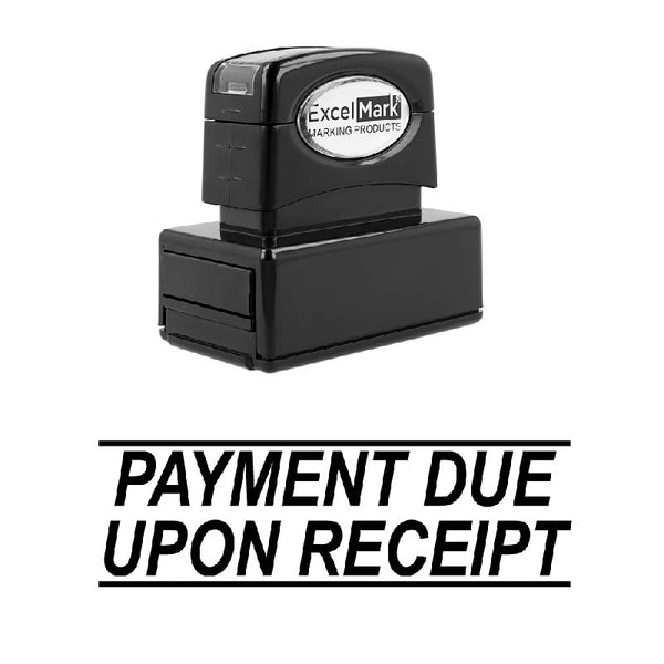 Italic PAYMENT DUE Stamp