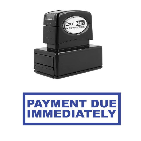 PAYMENT DUE IMMEDIATELY Stamp