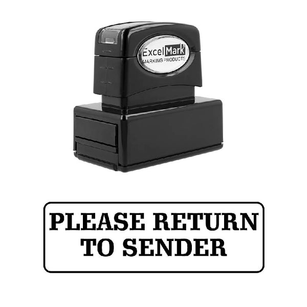 PLEASE RETURN TO SENDER Stamp
