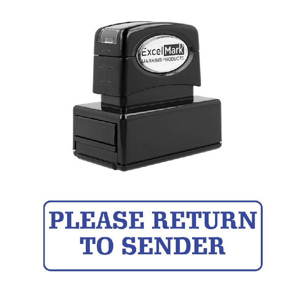 PLEASE RETURN TO SENDER Stamp