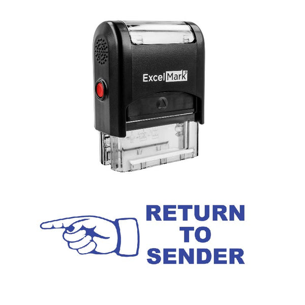 Left Finger RETURN TO SENDER Stamp