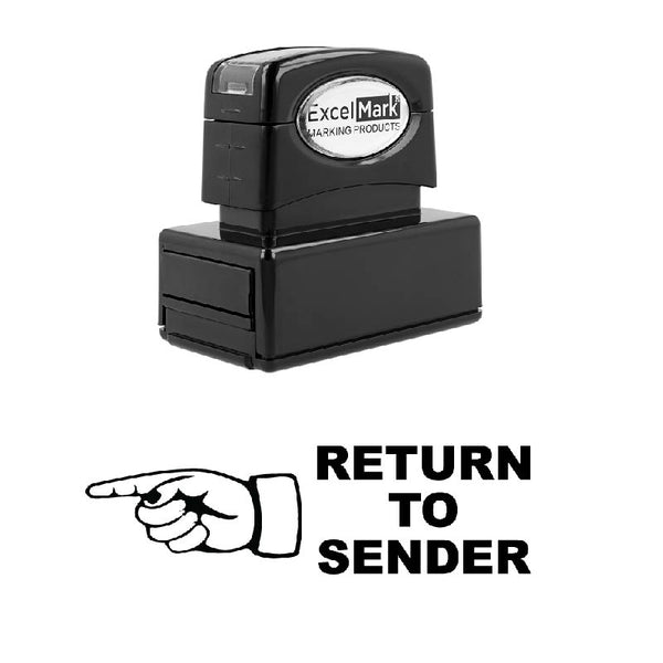 Left Finger RETURN TO SENDER Stamp