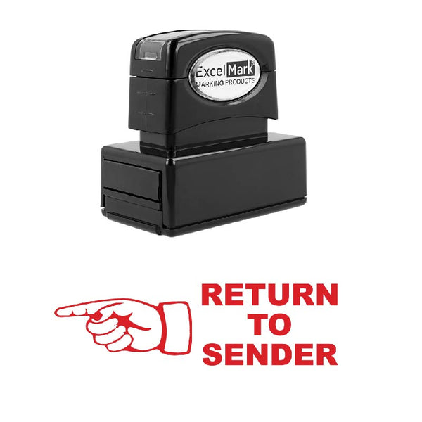 Left Finger RETURN TO SENDER Stamp