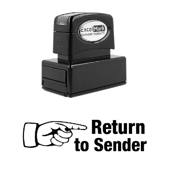 Right Finger RETURN TO SENDER Stamp
