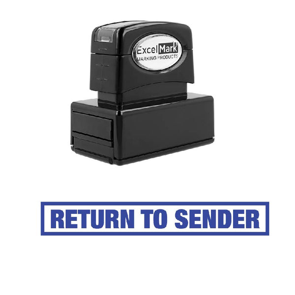Box RETURN TO SENDER Stamp