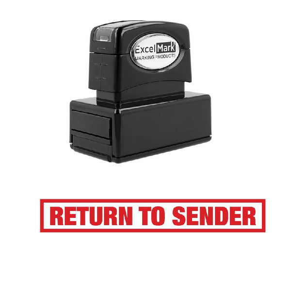 Box RETURN TO SENDER Stamp