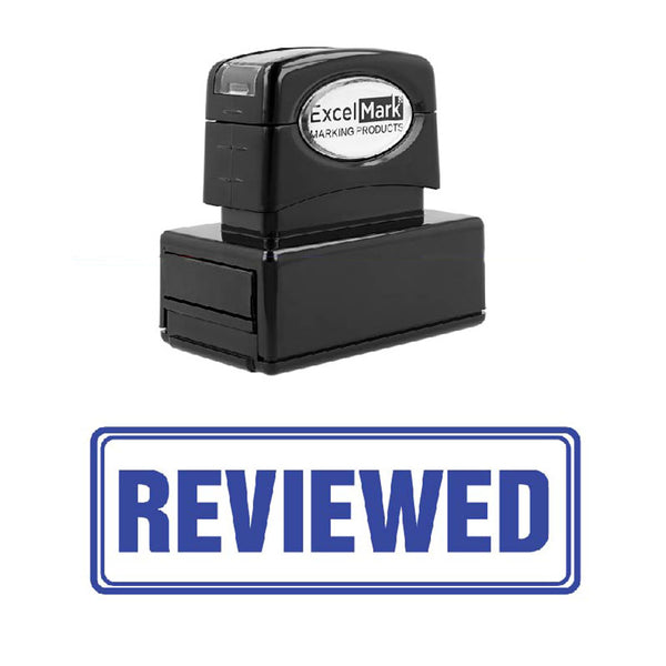 Box REVIEWED Stamp