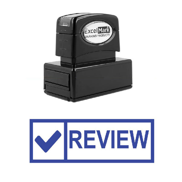 Check Box REVIEW Stamp