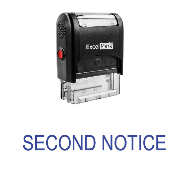 Arial SECOND NOTICE Stamp