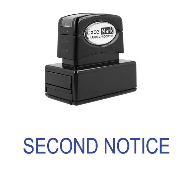 Arial SECOND NOTICE Stamp
