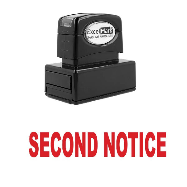 Bold SECOND NOTICE Stamp