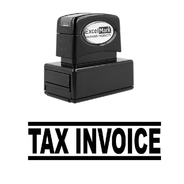 Bold Double Line TAX INVOICE Stamp