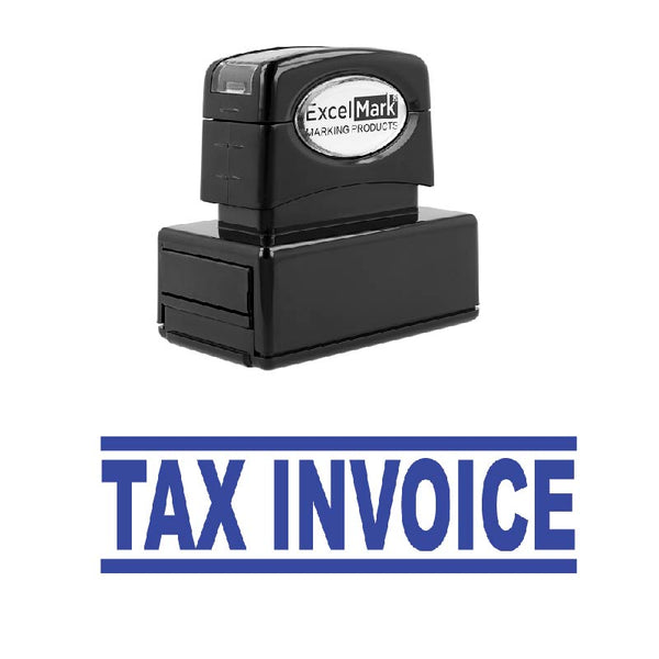 Bold Double Line TAX INVOICE Stamp