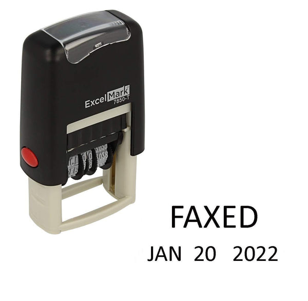 Small Faxed Date Stamp