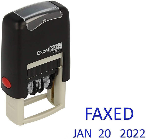 Small Faxed Date Stamp