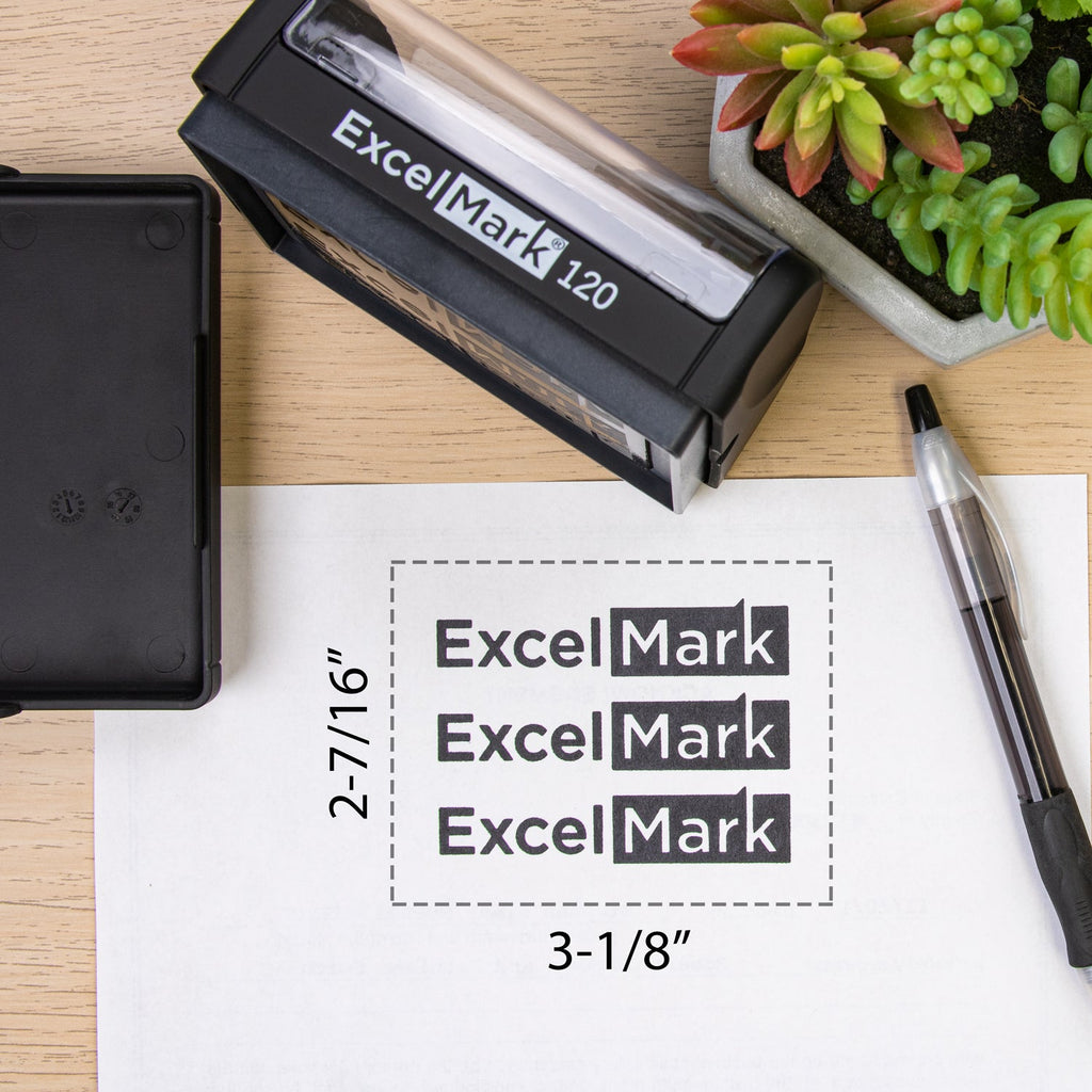ExcelMark #1.5 Line Dater with Black Ink Pad 
