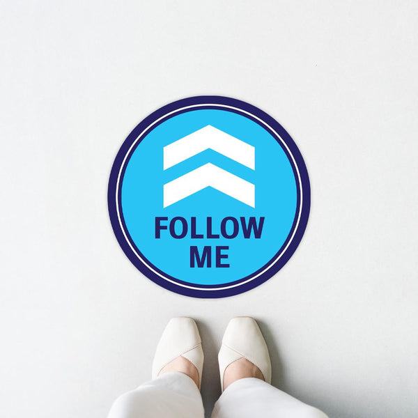 Follow Me Arrow Floor Decal