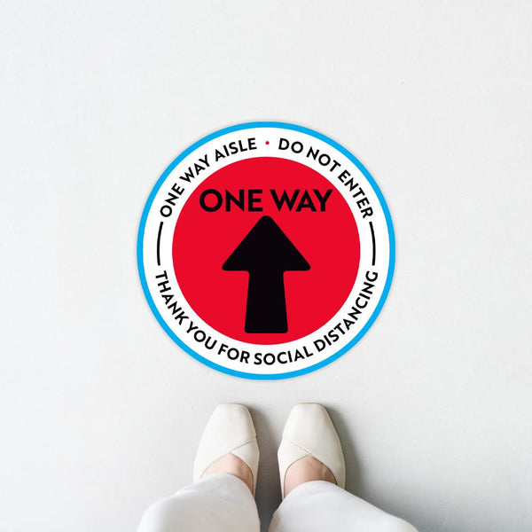 Do Not Enter Arrow Floor Decal