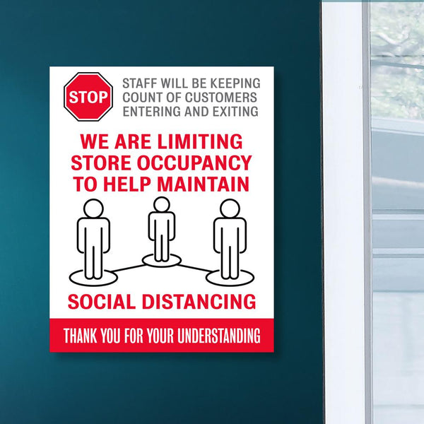 Limiting Store Occupancy Decal