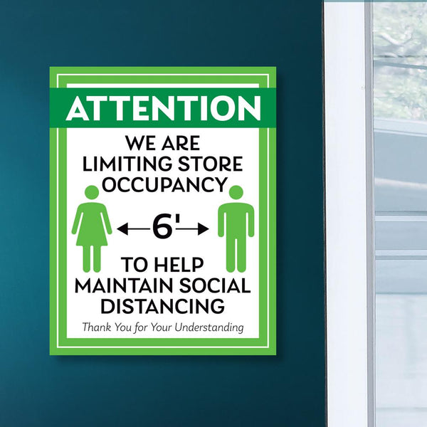 Help Maintain Social Distancing Sign