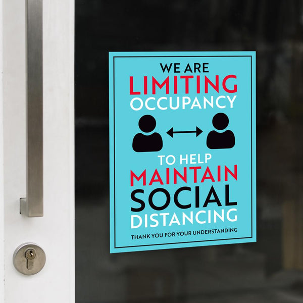 We Are Limiting Occupancy Sign