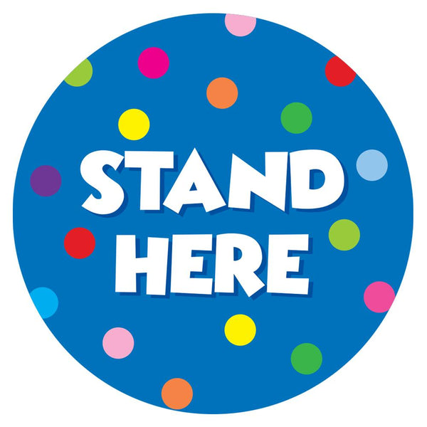 Stand Here Classroom Floor Decal