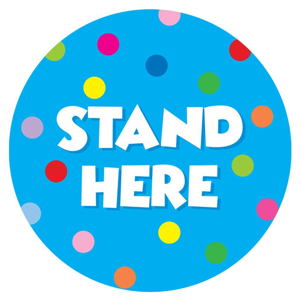 Stand Here Classroom Floor Decal