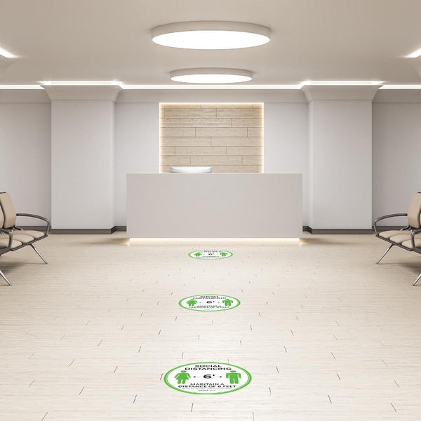 Maintain A Distance Of Six Feet Floor Decal
