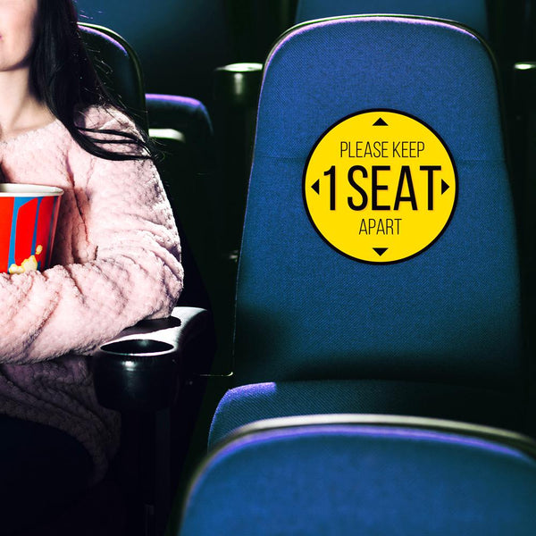 Please Keep 1 Seat Apart Chair Decal