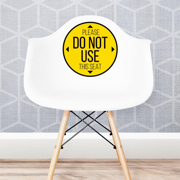 Please Do Not Use This Seat Chair Decal