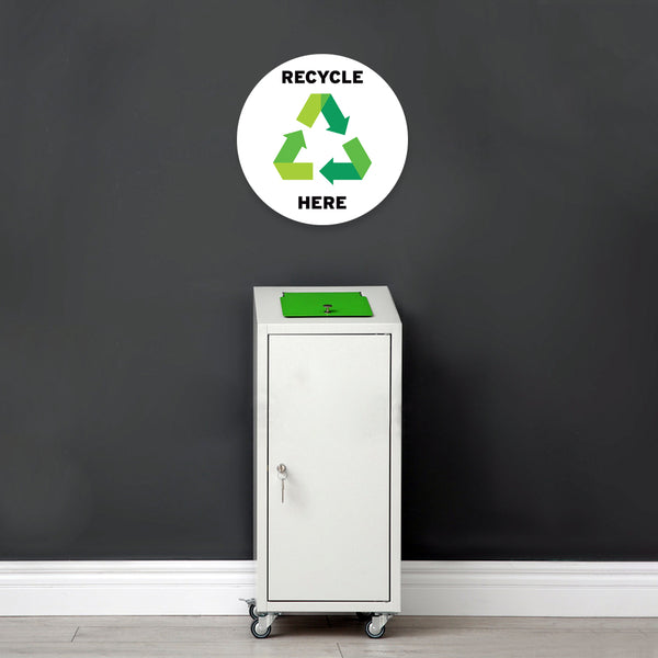 Recycle Here Floor Decal