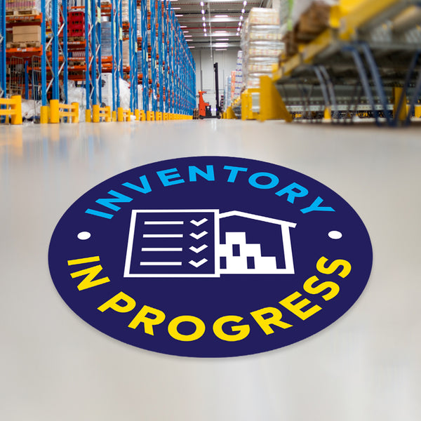 Inventory In Progress Floor Decal