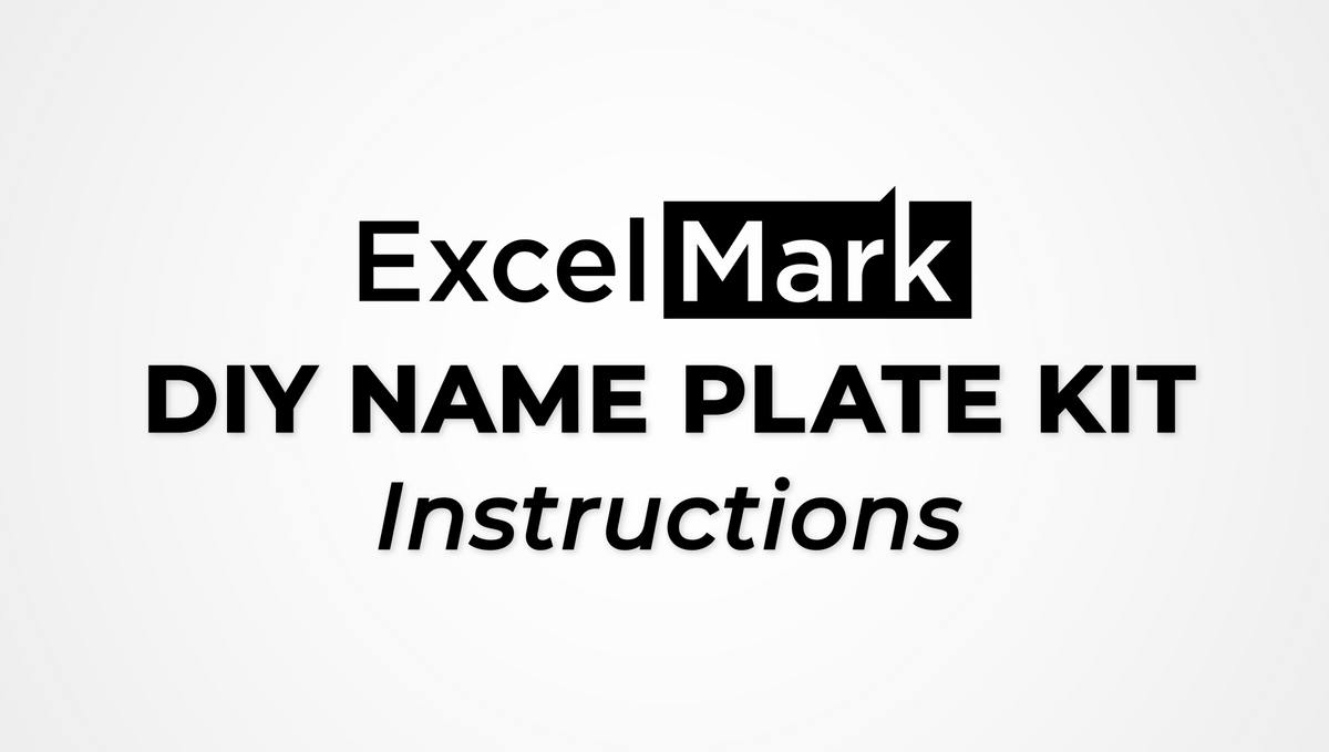 DIY Nameplate Kit Instructions