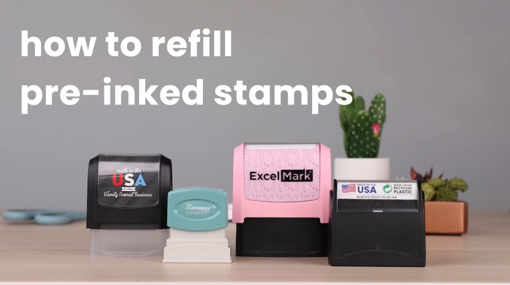 How to Re-Fill Pre-inked Stamps